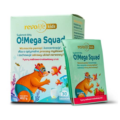 Miniaturka artykułu - Revolife O!Mega Squad smak malinowo-truskawkowy, 30 saszetek