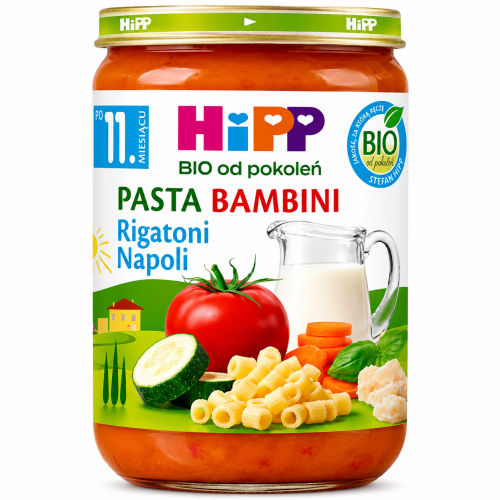 Miniaturka artykułu - HiPP Rigatoni Napoli BIO, 220 g