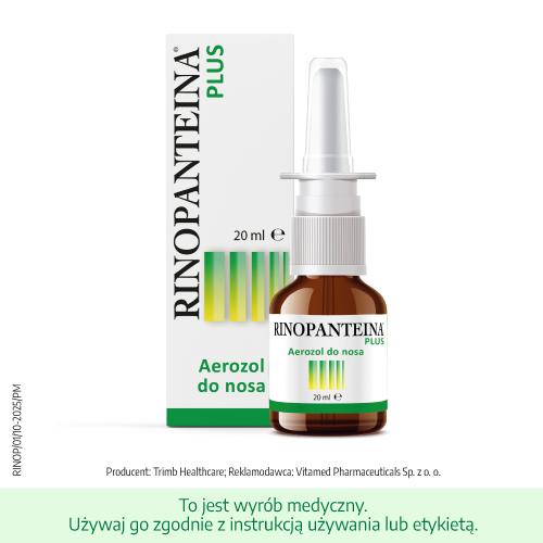 Miniaturka artykułu - Rinopanteina Plus Aerozol do nosa, 20ml