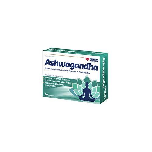 Miniaturka artykułu - Rodzina Zdrowia Ashwagandha, 60 tabl.