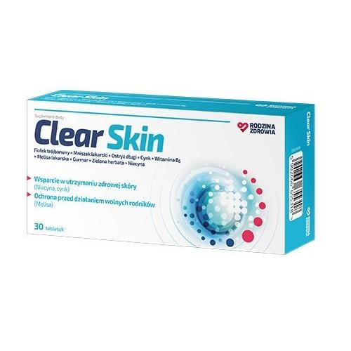 Miniaturka artykułu - Rodzina Zdrowia Clear Skin, 30 tabl.