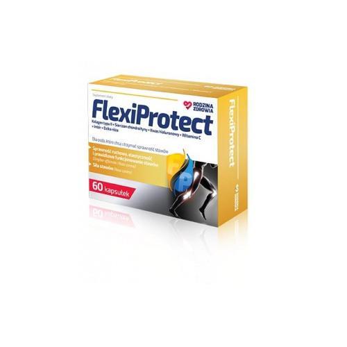 Miniaturka artykułu - Rodzina Zdrowia FlexiProtect, 60 kaps. USZKODZONE OPAKOWANIE