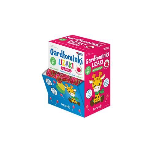 Miniaturka artykułu - Rodzina Zdrowia Gardłominki Lizaki, 80 szt.