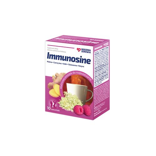 Miniaturka artykułu - Rodzina Zdrowia Immunosine smak malinowy, 10sasz.