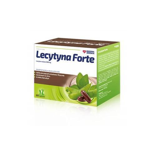Miniaturka artykułu - Rodzina Zdrowia Lecytyna Forte, 60kaps. USZKODZONE TEKTUROWE OPAKOWANIE