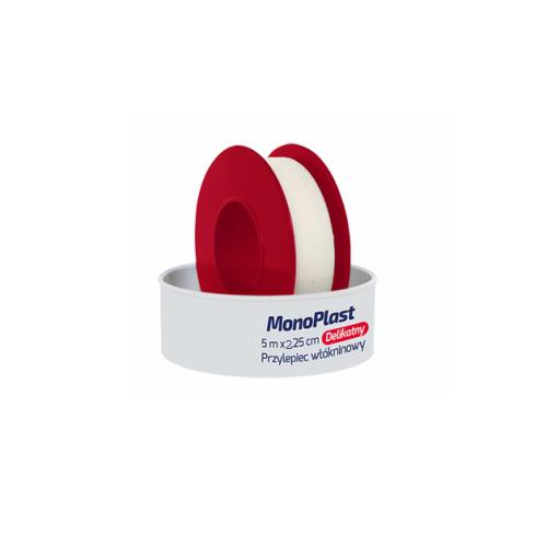 Miniaturka artykułu - Rodzina Zdrowia Przylepiec wł&oacute;kninowy MonoPlast Delikatny 5 m x 2,5 cm, 1 sztuka
