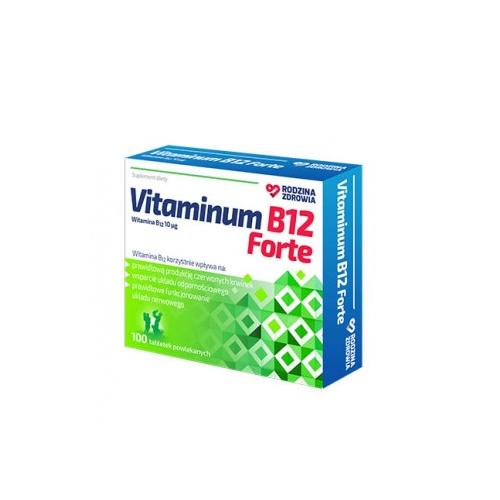Miniaturka artykułu - Rodzina Zdrowia Vitaminum B12 Forte, 100 tabletek