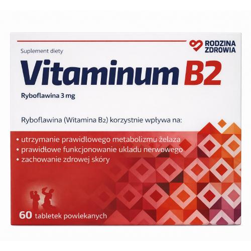 Miniaturka artykułu - Rodzina Zdrowia Vitaminum B2, 60 tabl.