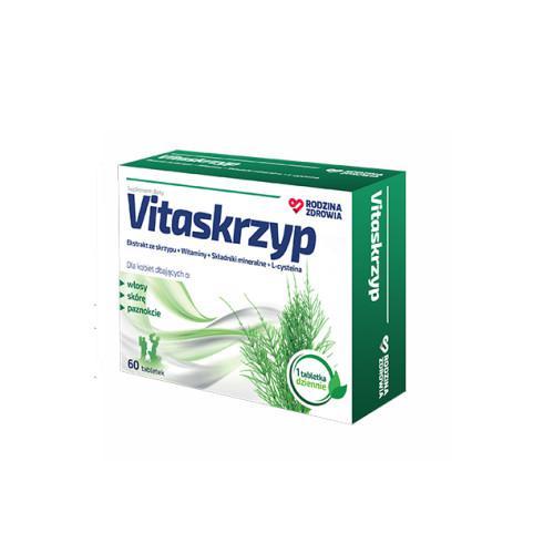 Miniaturka artykułu - Rodzina Zdrowia Vitaskrzyp, 60 tabl. KR&Oacute;TKA DATA 31.08.2026