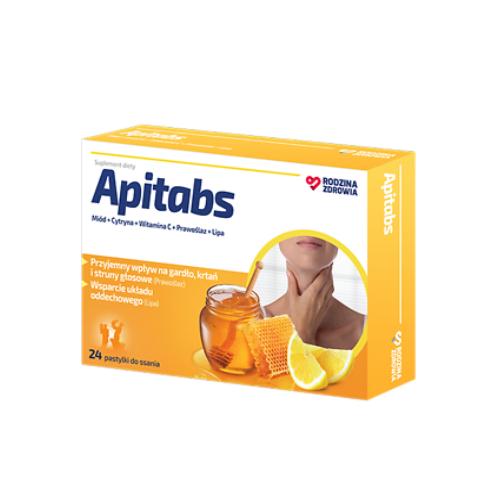 Miniaturka artykułu - Rodzina Zdrowia Apitabs, 24 pastylki 