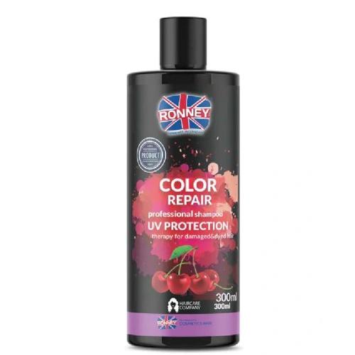 Miniaturka artykułu - RONNEY Color Repair Szampon chroniący kolor z ekstraktem z wiśni, 300ml 