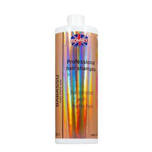 Miniaturka artykułu - Ronney Holo Shine Star Babassu Szampon energetyzujący do włos&oacute;w matowych i farbowanych, 1 l