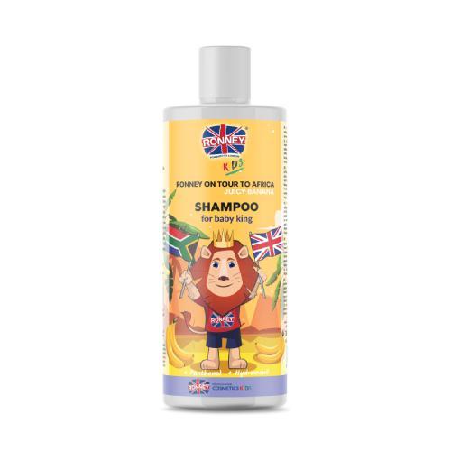 Miniaturka artykułu - RONNEY KIDS Szampon do włos&oacute;w o bananowym zapachu, 300ml USZKODZONE/USZKODZONY KOREK