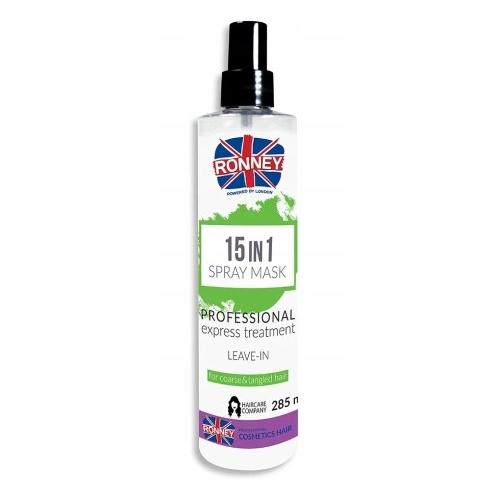Miniaturka artykułu - RONNEY Mask 15 in 1 - Spray do każdego rodzaju włosów, 285ml