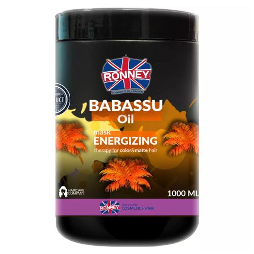 Miniaturka artykułu - RONNEY Maska energetyzująca - olej babassu, 1000ml