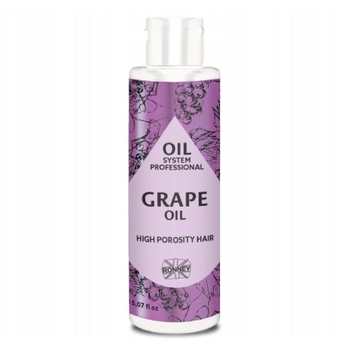 RONNEY Oil System Professional Grape Oil - olej do włos&oacute;w wysokoporowatych, 150ml