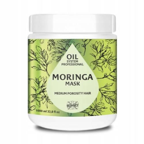 Miniaturka artykułu - RONNEY Oil System Professional Moringa Mask - Maska do włosów średnioporowatych, 1000ml