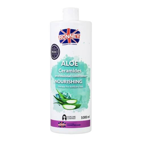 Miniaturka artykułu - Ronney Professional Conditioner Nourshing Aloe Ceramides Odżywka do włosów nawilżająca, 1000 ml