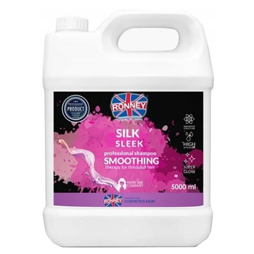 Miniaturka artykułu - Ronney Smoothing Silk Sleek Szampon wygładzający do włosów cienkich i matowych, 5 l