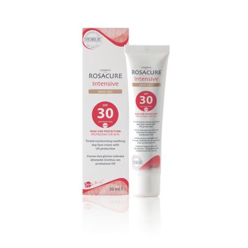 Miniaturka artykułu - SYNCHROLINE Rosacure Intensive Teint Clair SPF 30 Krem koloryzujący do twarzy z filtrem ochronnym SPF 30, 30 ml