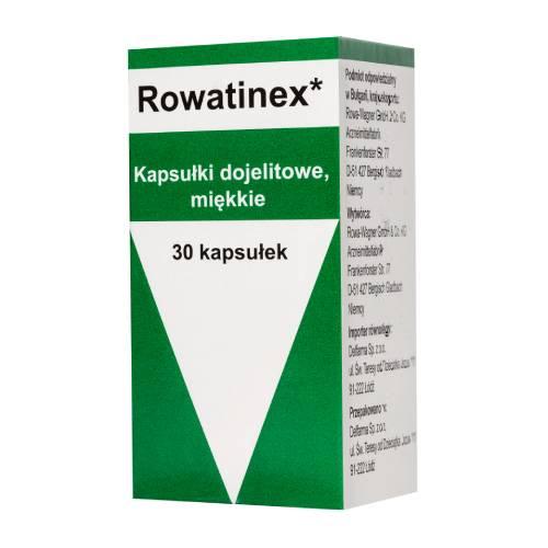 Miniaturka artykułu - Rowatinex, 30 kapsułek miękkich (Delfarma) - lek pomocniczy przy kamieniach nerkowych