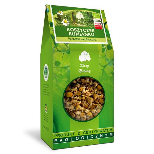 Miniaturka artykułu - Dary Natury Koszyczek rumianku herbatka ekologiczna, 100 g