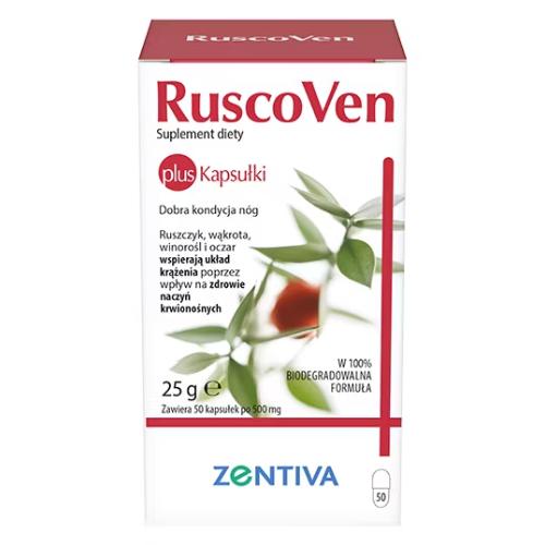 Miniaturka artykułu - RuscoVen Plus, 50 kaps.