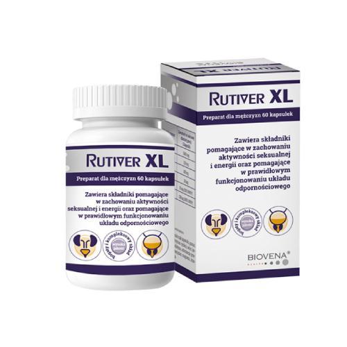 Rutiver XL, 60 kapsułek USZKODZONE OPAKOWANIE TEKTUROWE 
