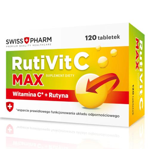 Miniaturka artykułu - RutiVit C Max, 120 tabl.