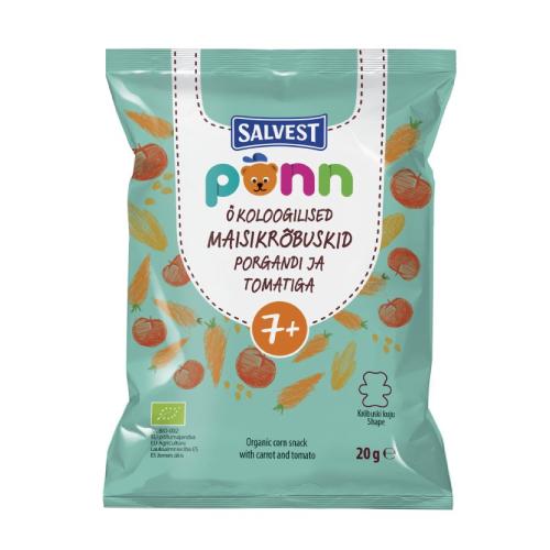 Miniaturka artykułu - SALVEST PÕNN BIO Chrupki pomidorowe, 20 g