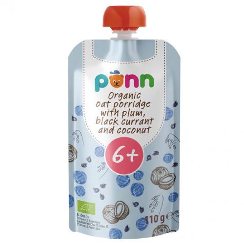 Miniaturka artykułu - SALVEST P&Otilde;NN BIO Owocowe puree z jogurtem i ciasteczkami, 110g