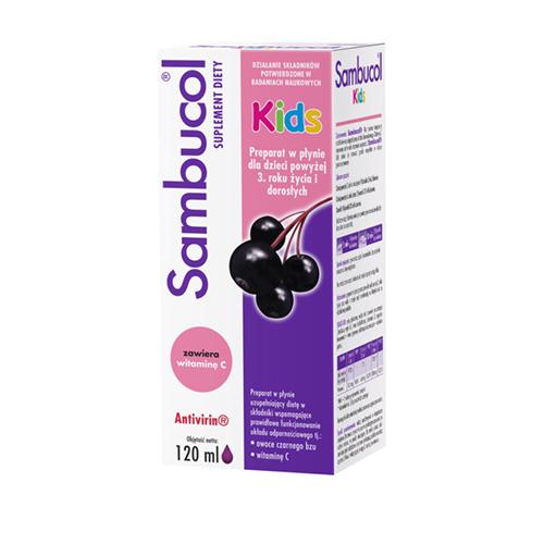 Miniaturka artykułu - Sambucol Kids płyn, 120 ml