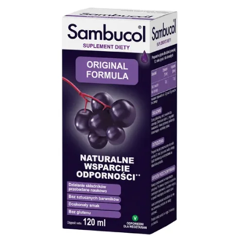 Miniaturka artykułu - SAMBUCOL Original formula, 120ml