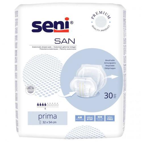 Miniaturka artykułu - SAN SENI PRIMA Pieluchy anatomiczne, 30szt.