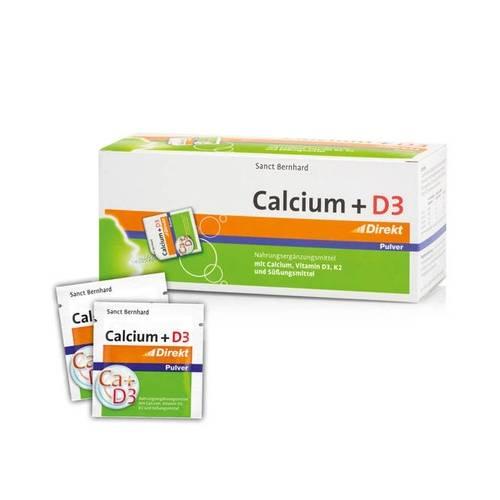 Miniaturka artykułu - Sanct Bernhard Calcium + Witamina D3 Direct w proszku, 60 sasz.