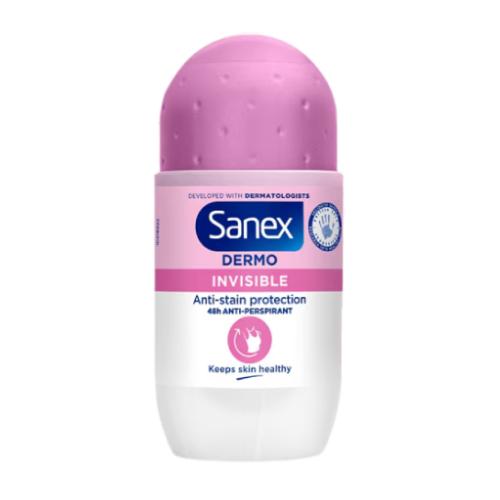 Miniaturka artykułu - Sanex Dermo Invisible Antyperspirant roll-on, 50ml