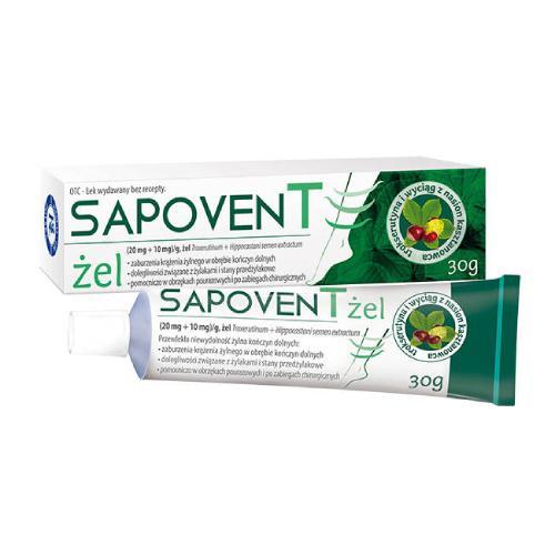 Miniaturka artykułu - SAPOVEN T Żel - 30 g USZKODZONE TEKTUROWE OPAKOWANIE