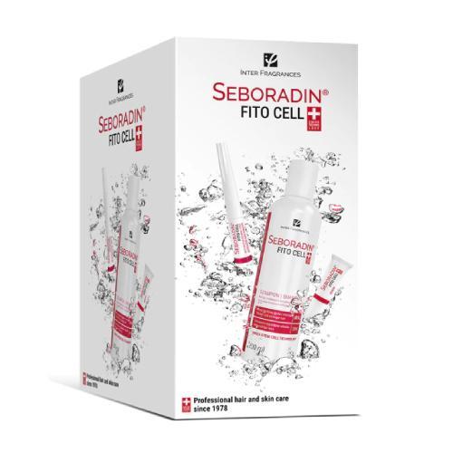 Miniaturka artykułu - SEBORADIN FITO CELL Zestaw (Szampon wzmacniający, 200ml + Serum wzmacniające do włosów, 15x6g + Aktywator do brwi i rzęs, 6ml) KRÓTKA DATA 23.08.2025