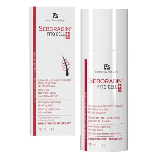 Miniaturka artykułu - SEBORADIN FITOCELL Wygładzająco-kondycjonujące serum do włos&oacute;w bez spłukiwania, 75ml
