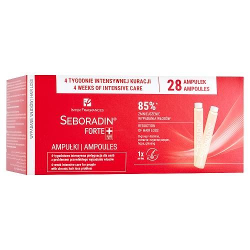 Miniaturka artykułu - SEBORADIN Forte Ampułki DUO PACK, 28 ampułek x 5,5ml