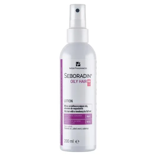 Miniaturka artykułu - SEBORADIN Lotion OILY HAIR włosy przetłuszczające się i skłonne do wypadania, 200ml