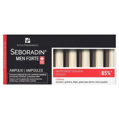 Miniaturka artykułu - SEBORADIN MEN Ampułki przeciw wypadaniu i przerzedzaniu się włos&oacute;w dla mężczyzn, 14 ampułek x 5,5ml