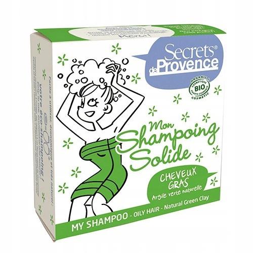 Miniaturka artykułu - Secrets de Provence Szampon w kostce WŁOSY TŁUSTE - 85g