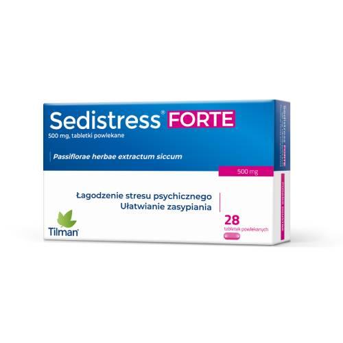 Miniaturka artykułu - Sedistress Forte 500 mg, 28 tabletek powlekanych
