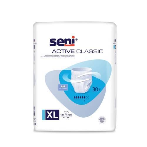 Miniaturka artykułu - SENI ACTIVE CLASSIC XL, 30szt. - Majtki chłonne USZKODZONE OPAKOWANIE FOLIOWE