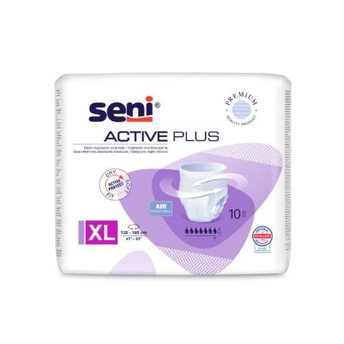 Miniaturka artykułu - SENI ACTIVE PLUS XL, 10szt. - Elastyczne majtki chłonne