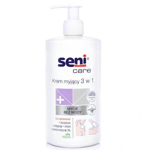 Miniaturka artykułu - SENI CARE Krem myjący 3w1, 500ml BRAK POMPKI