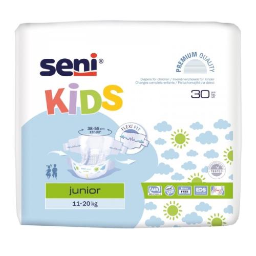 Miniaturka artykułu - SENI KIDS Junior (11-20 kg), 30szt. -  Pieluchomajtki dla dzieci