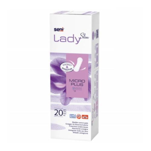 Miniaturka artykułu - SENI Lady Slim Micro Plus Wkładki urologiczne dla kobiet, 20szt. USZKODZONE OPAKOWANIE TEKTUROWE