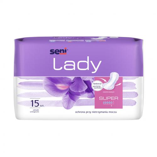 Miniaturka artykułu - SENI Lady Super, 15 szt. - wkładki urologiczne
